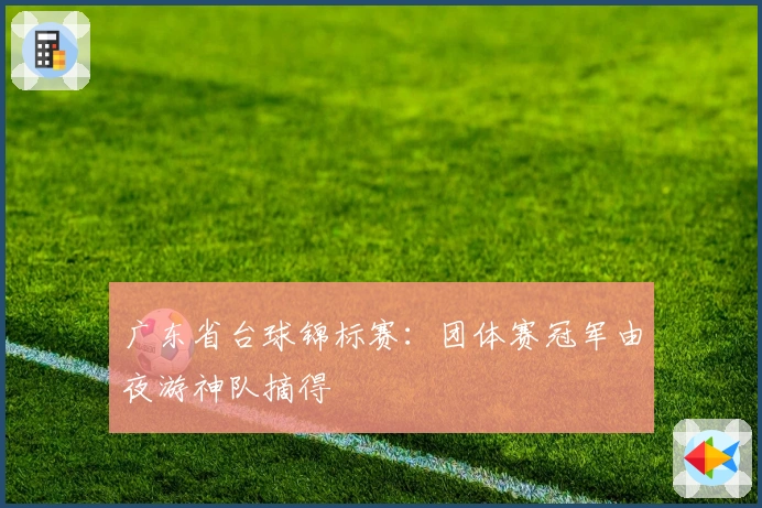 广东省台球锦标赛：团体赛冠军由夜游神队摘得
